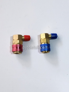 Вентиль быстросъемный 1/4 SAE углов QC - 15 комплект
