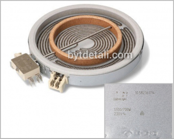 Конфорка HILIGHT Ø 200/180mm, 1700/700W, 230V 481231018893